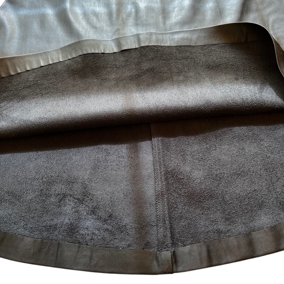 Dynamite A-Line Black Faux Leather Mini- Skirt EUC - Picture 9 of 11